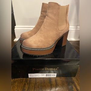 Pierre Dumas taupe Susan Booties